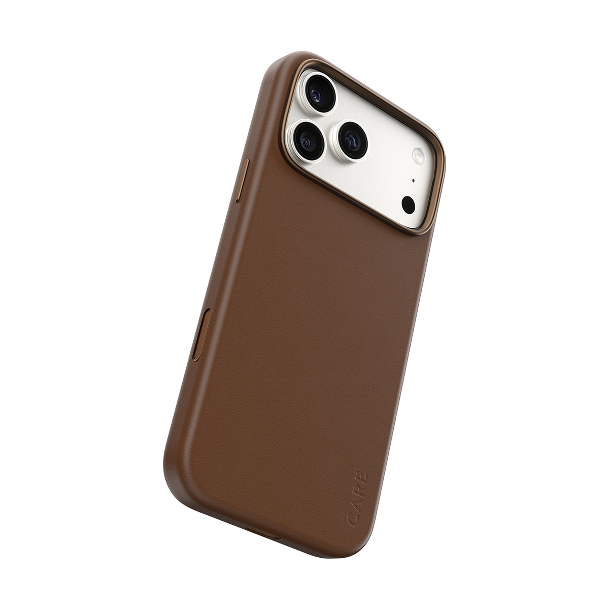 CARE™ by PanzerGlass® Solo Vegan Leather Case Brown w. MagSafe iPhone 18 Pro Max | 17 Pro Max